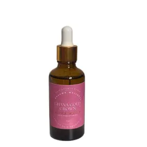 Ghana Gold Crown Hair Growth Oil 30-Day Growth Ritual – Infused with Kigelia Oil from Ghana Herbal Haircare Nourishing