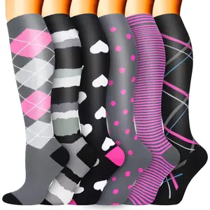 THE WELL KEPT Compression Socks for Women Men Circulation 6 Pairs-Best Compression Stockings For Running,Athletic,Nursing