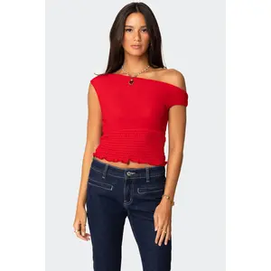 Jenny Scrunched Asymmetric Top