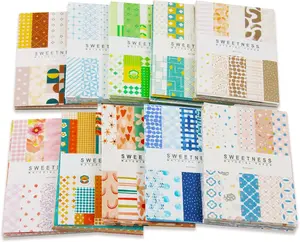 500 Sheets Vintage DIY Scrapbook Aesthetic Paper Supplies Decorative Paper Material for DIY Scrapbook Journal Photo Album Crafts