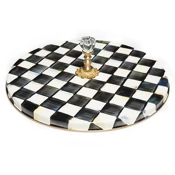 Courtly Check Enamel Cheese Course