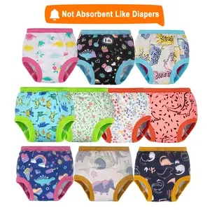 10-Pack Toddler Training Pants for Boys and Girls – Soft Cotton Potty Training Underwear, Reusable & Washable Toilet Learning Pants