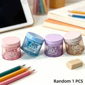 Upgrade Three-Hole Pencil Sharpener, Multi-Specification Independent Hole Design, Dust-Proof Lid, Transparent Shavings Box, Essential Tool