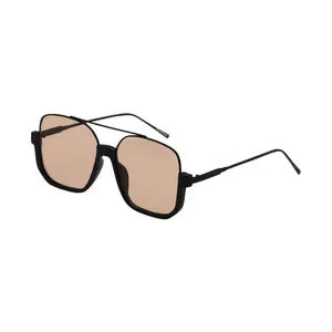 Mad Shade Double Bridge Round Square Sunglasses #56