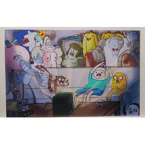 Adventure Time Art Print - Character Designs Featuring Cartoon Characters and Abstract Elements