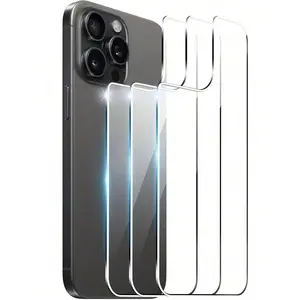 Tempered Glass Phone Back Screen Protector, 3 Counts Full Coverage Phone Back Screen Protective Film, Phone Accessories Compatible with iPhone, Smartphone, Cellphone