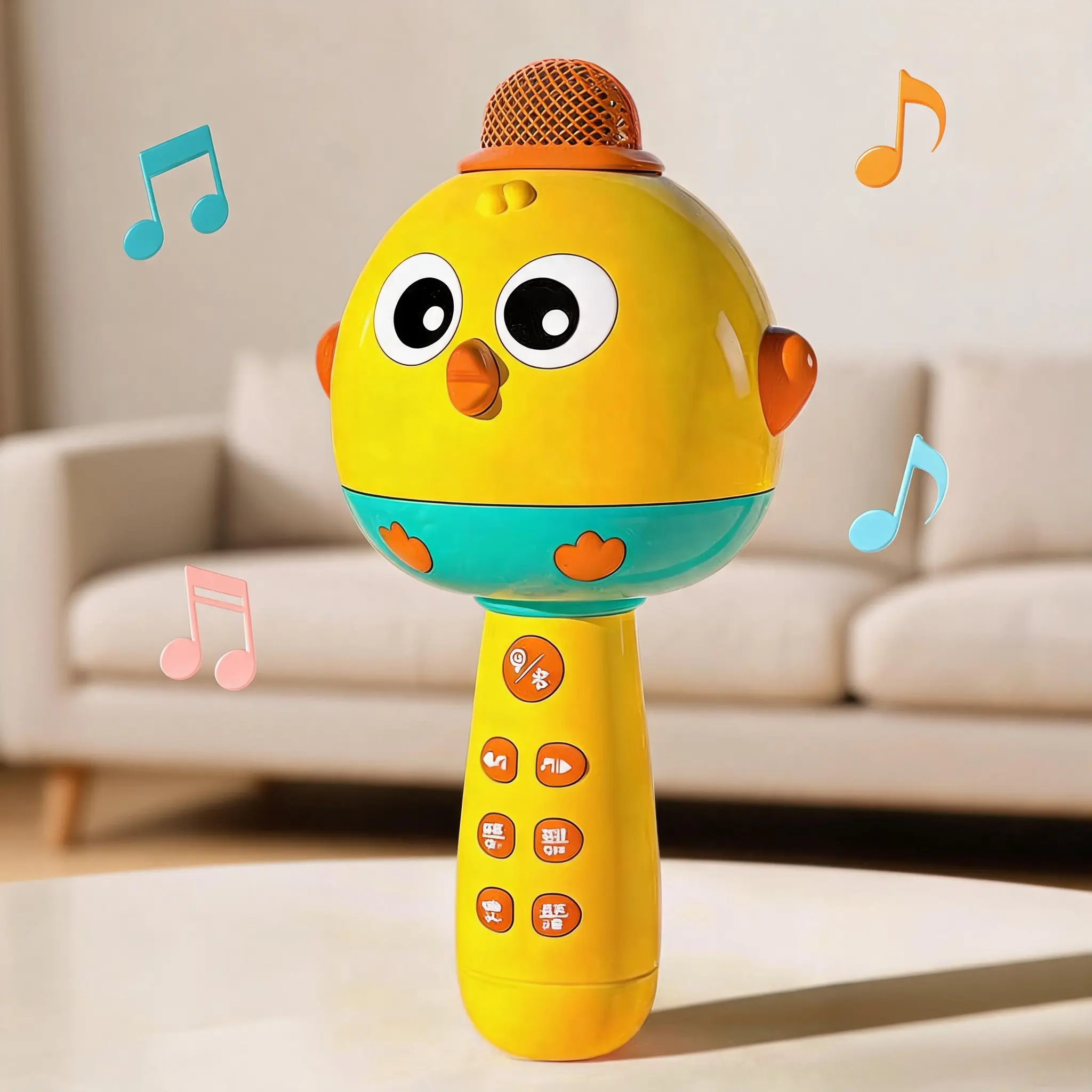 Colorful Kpop Toddler Karaoke Machine - Portable LED Light Microphone Educational Toy with Built-in Music, for Kids Ages 3-8, Birthday/Christmas Gift to Boost Happiness & Confidence