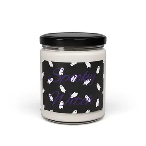 Spooky Witch Candle - Handmade Scented Soy Candle, Halloween Decor, Aromatherapy Gift, Ghost-Themed Candle, Fall Fragrance