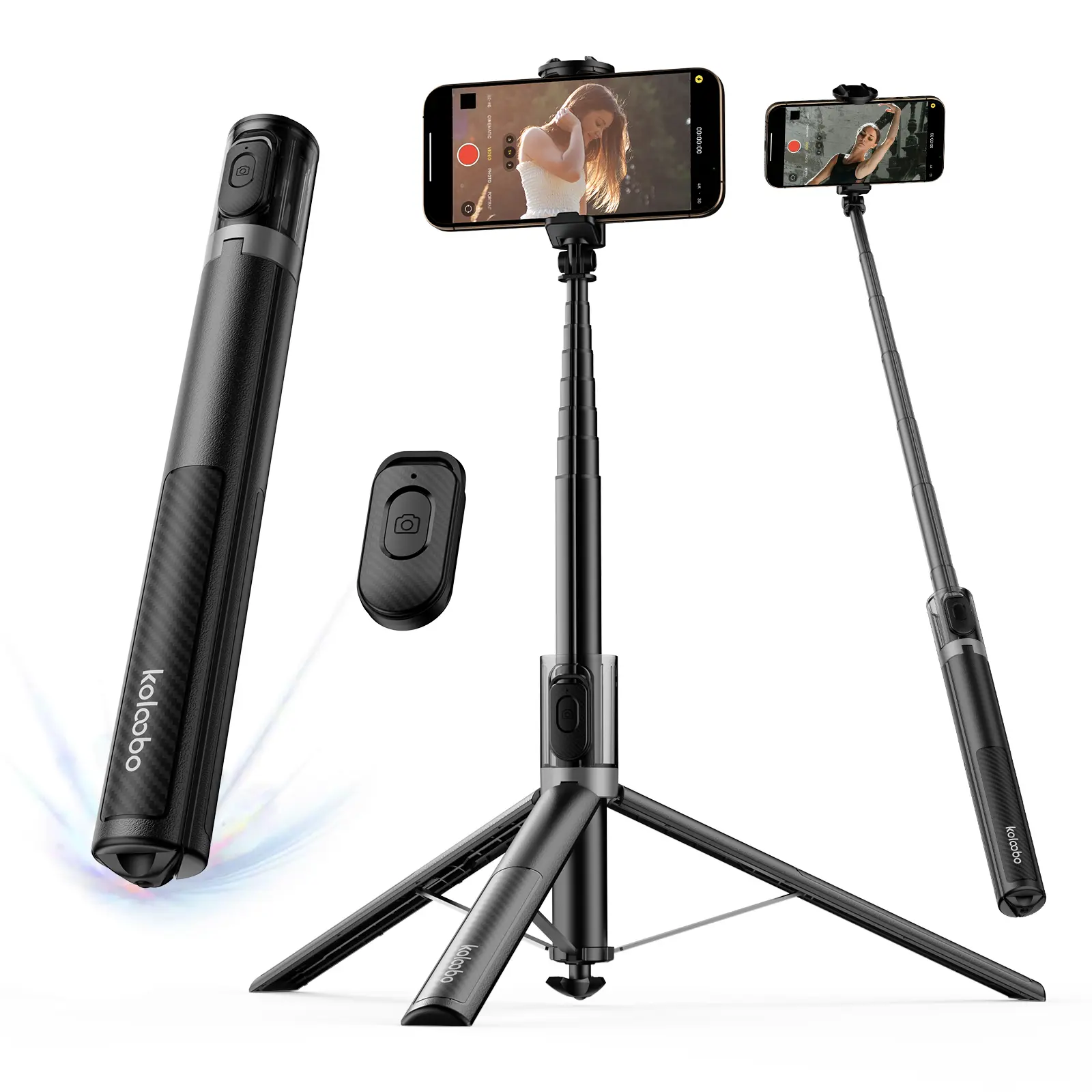 Flagship All-In-One Smartphone Selfie Stick Tripod, 67-Inch Height, One-Hand Operation, Hidden Phone Mount, 360° Panoramic Rotation, Wireless Remote, Cellphone Selfie Accessory
