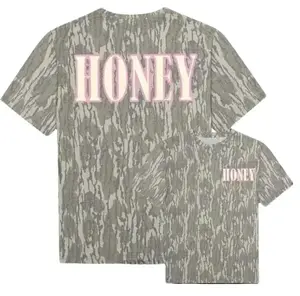 {Full Size S-5XL} Pink Honey Bottomland Mossy Oak Washed Out Camo T-Shirt 3D Western Rodeo Graphic Tee Unisex Hunting Shirt Outdoor Streetwear Casual Top Breathable Lightweight Cotton Gift for Him Dad TikTok Shop US Trendy Outfit