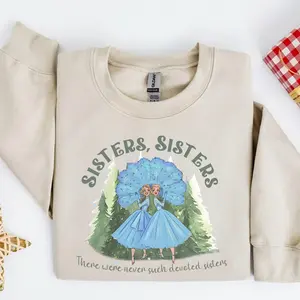 Cartoon Sisters Christmas Shirt
