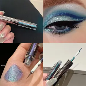 Chameleon Eyeliner Liquid 6 Colors, Easy Apply Stage Makeup, Pearl Shimmer High Gloss Eye Liner, Long Lasting Smudge Proof Formula