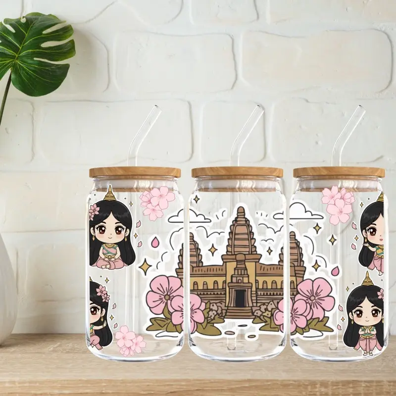 Kawaii Khmer 16oz Libbey Cup Kawaii Khmer 16oz Libbey Cup