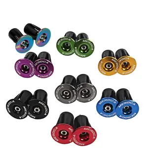 1 Pair   Handlebar End Plugs, Expanding Locking Bar End Caps for Road  Mountain  MTB BMX Fixie, Bar End for Handlebar Grip (Rainbow)