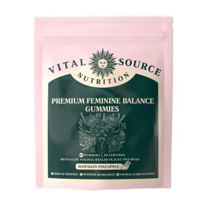 ViXi Dietary Gummy Balance for Women - Hawaiian Pineapple Flavor - 30 Servings