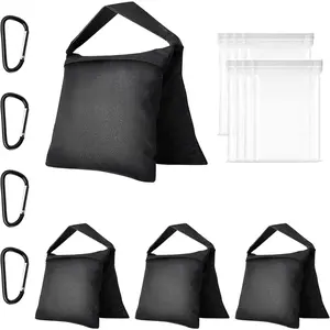 4 Pack Sand Bags for Weight, Heavy Duty Sandbags for Light Stand Tripod, Photography Equipment, Canopy Weights, Pop Up Tent, Umbrella Base, Backdrop Stand, Camping, Fishing Chair,