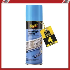 Meguiar's Keep Clear Headlight Coating, Maintain Like-New Clarity of Your Headlights with an Easy-to-Use Formula and UV Protection that Lasts All Year Long, 4 Ounce Aerosol