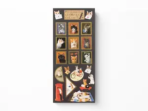 Pottering Cat Stamp Sticker Sheets