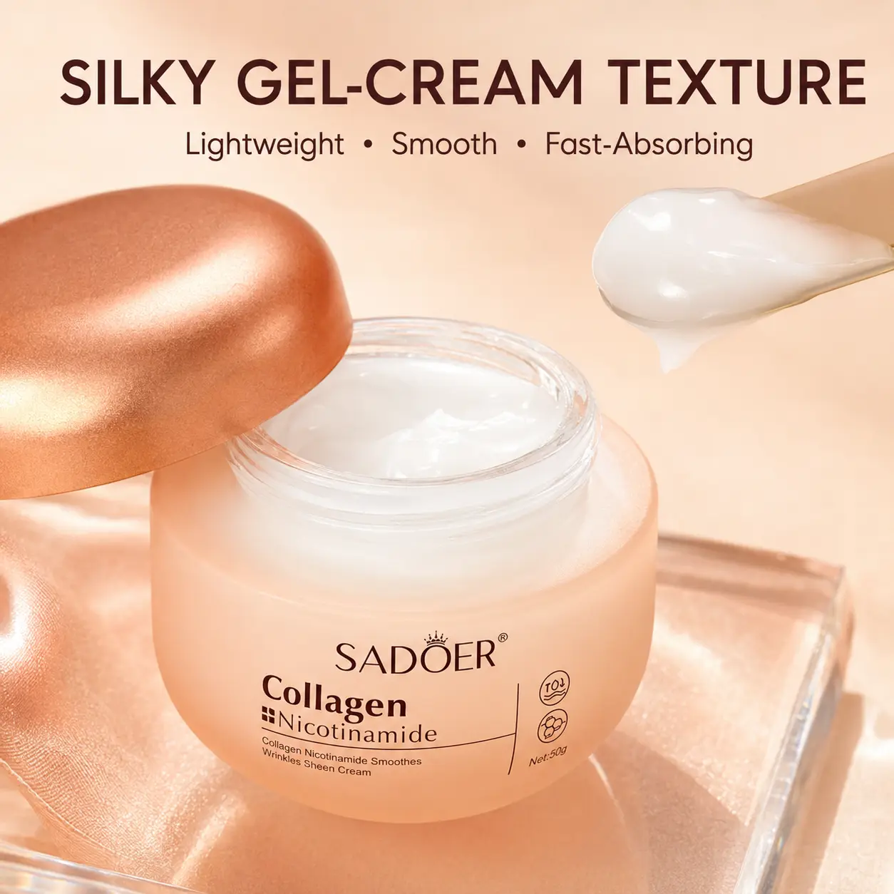 Daily Face Cream with Collagen and Niacinamide for Soft-Looking Skin intimate comfort essential