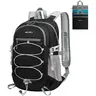 WATERFLY 15L Nylon Foldable Adventure Carry On Backpack - Ergonomic, Lightweight Waterproof, Multifunctional Casual Daypack with Breathable Adjustable Straps, Bottle-Hold Mesh, Compact Pouch for Outdoor Hiking (Unisex)