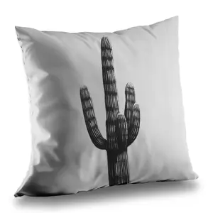 Begin Home Decor C1PT1414WSH7TP 14 x 14 in. Large Cactus Throw Pillow - for Home Decor