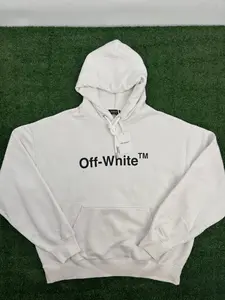 Off-White White Pullover Hoodie Size Small