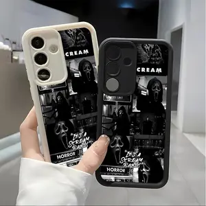 Ghost faces Realm Soft&Flexible TPU Silicone Phone Case For Galaxy S26 Ultra S25 Edge S24 FE S23 S22 S21 Plus A13 A14 A15 A16 A17 A33 A34 A35 A36 A52 A53 A54 NOTE20 Durable|Shockproof|Full Camera Protection|Anti-Fingerprint