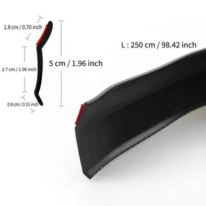 Front Bumper Lip Splitter, Front Bumper Lip Protector, 1 Count Universal Anti-scratch Car Bumper Guard, Anti-collision Bumper Strip, Automotive Car Accessories
