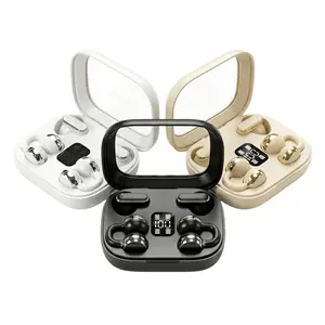 FLUFFDRIP Q10 2-in-1 Wireless Couple's Earphones: Dual Open-Ear & In-Ear Design with LED Battery Display