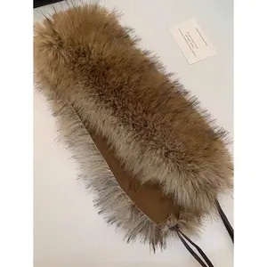 Faux Fur Cute PU (Leather) One-Piece Tie-Up Furry Belt, Retro Sexy Style, Suitable For Spring, Summer, Autumn, Winter  1pc