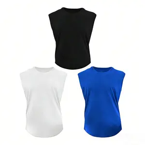 3-Pack Big and Tall Men's  fitness sleeveless shirt Sports vest Top Tshirt