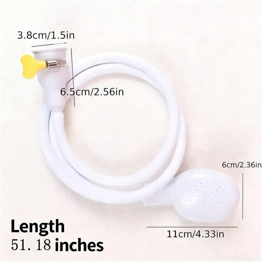Portable Handheld Faucet Sprayer, Kitchen Sink Tap Extension Nozzle with Filter, Splash-Proof Water Saving