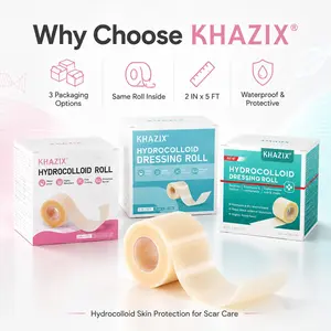 KHAZIX Hydrocolloid Scar Cover Tape,Three types of packaging Waterproof & Friction-Resistant, Hypoallergenic Skin Protection, 3 Colors, Suitable for postnatal wrinkle care and wound scar care, Scar Shield, Scar Patches