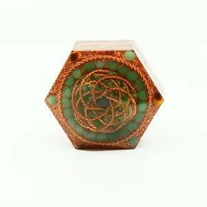Hexagon — Green Jade Rodin Coil