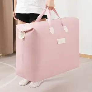 Large Capacity Foldable Moving Bag, 1 Count Collapsible Storage Bag with Handle, Portable Storage Organizer for Home & Travel & Camping, Lightweight Travel Bag