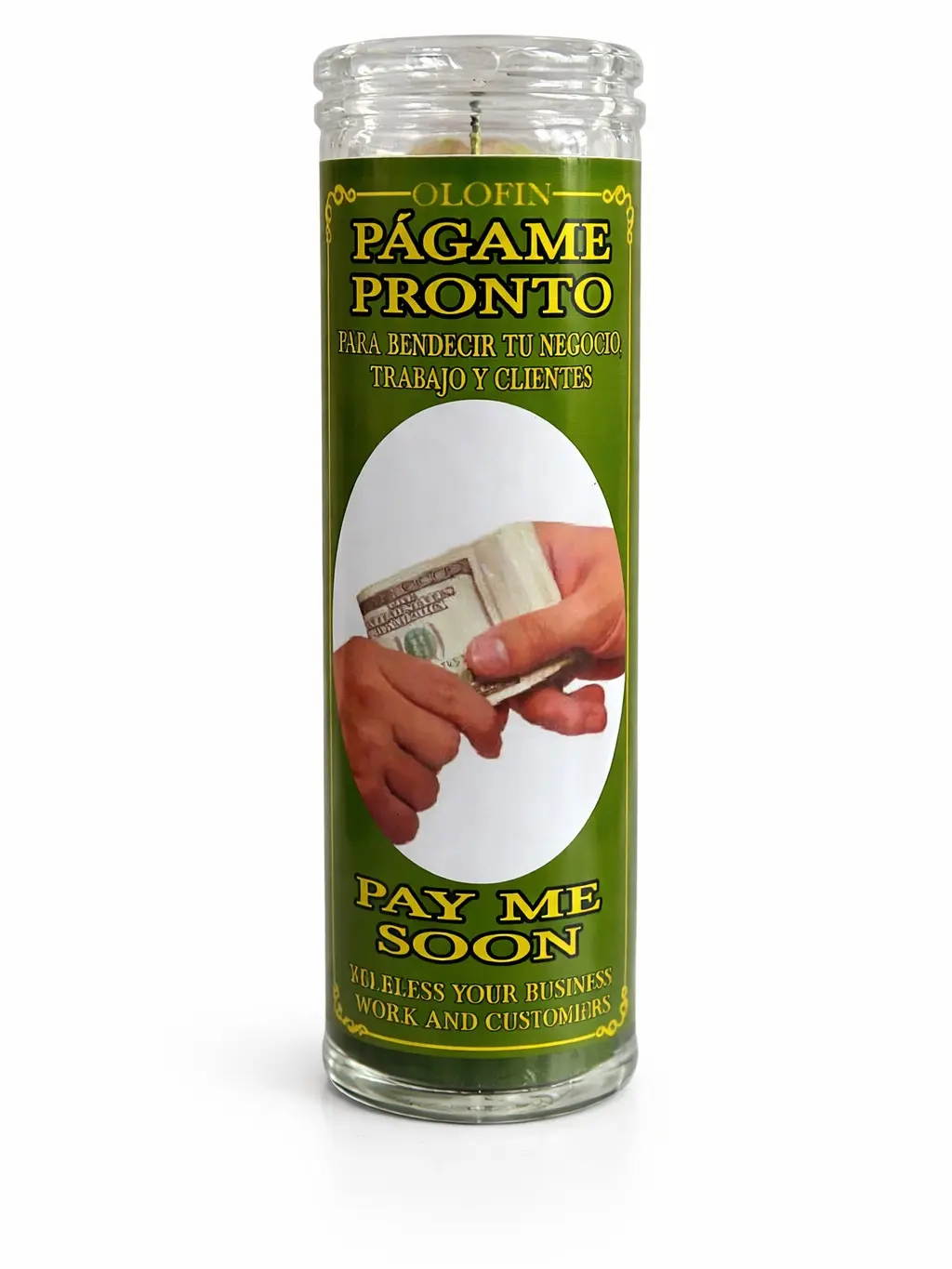 Candle Perfume - Veladora Preprada - Pagame Pronto Decor Ornaments Crackling Wooden Wick Decoration