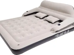 RAPTAVIS Queen Size Air Mattress Sofa Bed for Camping,Portable Inflatable Couch with Pillow,Blow Up Bed for Outdoor Overnight