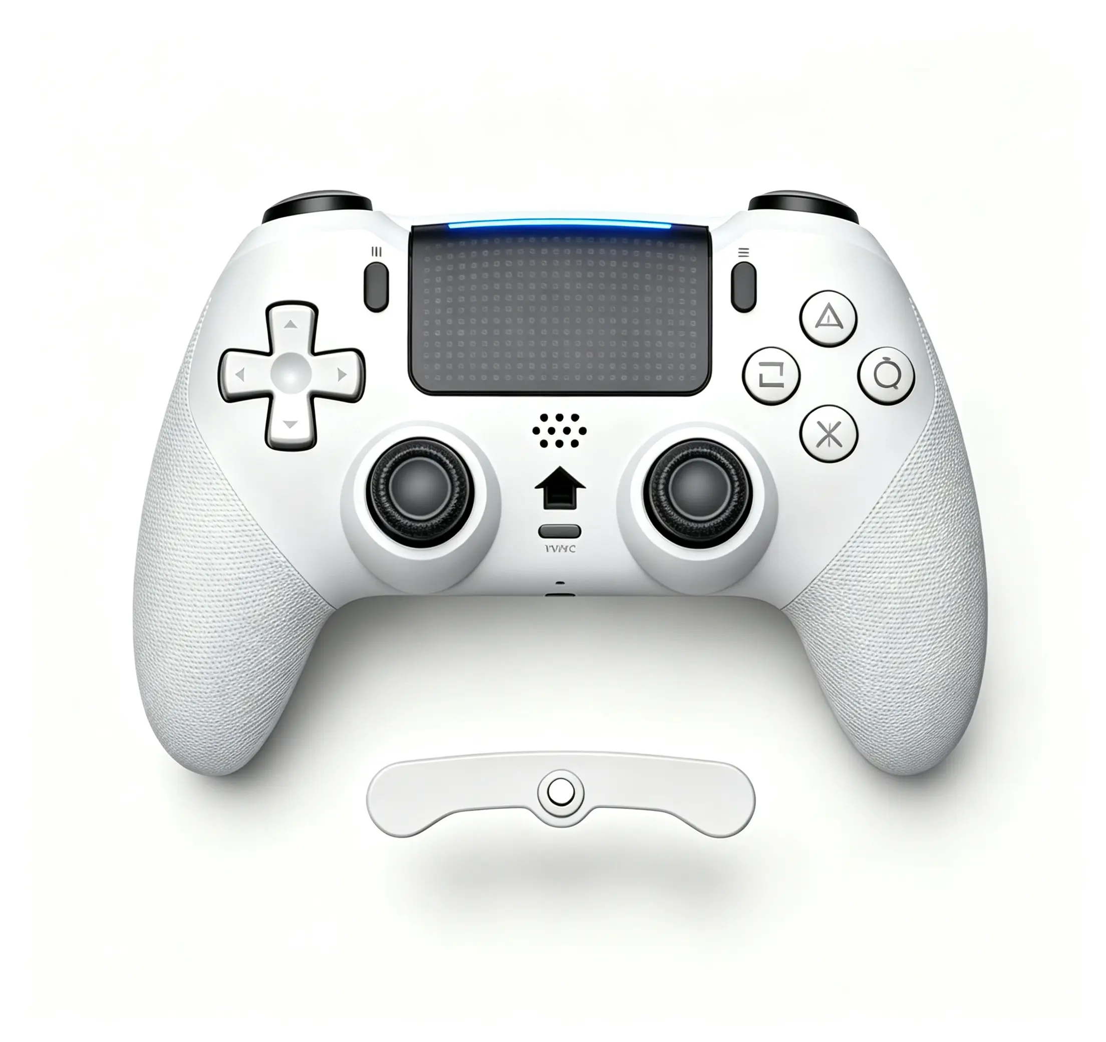 Olevo Professional Anti-Drift Wireless Game Controller for PS5, PlayStation 5 Accessories with Dual Vibration, Motion Control, Customizable Button Programming, Turbo, 1000 mAh Fast-Charging Battery, Touchpad, Bluetooth 5.0