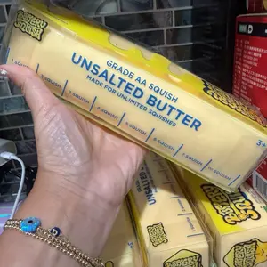 Buttery Squish Jumbo Butter Block Squishy Stress Toy – Slow Rise Sensory Fidget