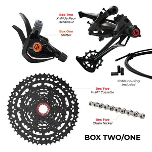 Box One/Two or Two/One Prime 9 X-Wide Groupset