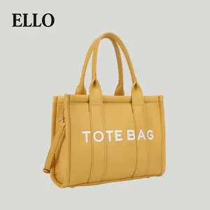 Embroidered letters Women's Stylish Letter Tote Bag New 2026 Design Versatile Handbag Available in Multiple Colors Suitable for Everyday Use
