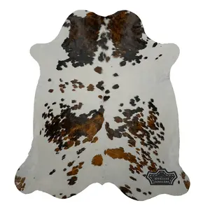 Natural Light Tricolor Cowhide Rug
