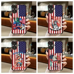 4th of July USA Flag Statue of Liberty Phone Case|250th Anniversary American Flag & Eagle Design Protective Cover For iPhone 17 Pro Max 16 15 14 13 12 11 for Samsung S21 S22 S23 S24 S25 S26 Phone Case|Tough Phone Case|Best Gift