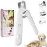 2-in-1 pet nail clipper and grinder, dog nail clipper trimmer, ultra quiet electric nail set, rechargeable, suitablefor trimming toes and claws of dogs and cats of all sizes Grooming