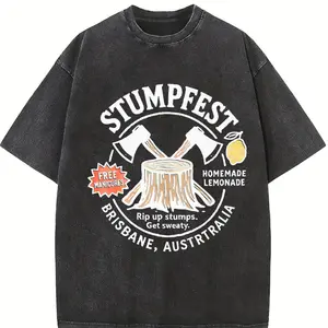 Comfort Colors Stumpfest T-Shirt, Bluey Fan Gift, Heeler Dad Shirt, Lemonade & Manicures, Brisbane Australia Tee