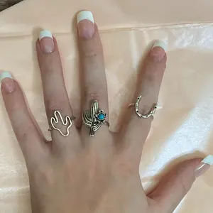 Cactus Silver Ring