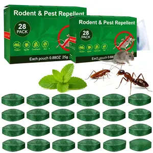 28pc-Mouse & Rat Repellent Balls, Indoor/Outdoor/Car ， Long-Lasting Peppermint Oil Formula, Safe for Pets & Kids, 30-60 Days Effective Mouse Deterrent