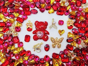 [Express] MAESTRO: Beautiful & Sparkling Charms for DIY Jewelry & Accessories Diy Craft Embellishments Diy Bling Set Crystal Beaded Bead Assortment Beading Making Decoration Beads