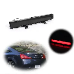 1pcs Smoked Red 3RD High Mount Brake Stop LED Lamp For 2007 2008 2009 2010 2011 2012 2013 INFINITI G25 G35 G37,Replace OEM 26598JK000, 2048-71