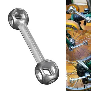 Bone wrench Multi-functional aluminum alloy small wrench Bicycle repair tool wrench ball